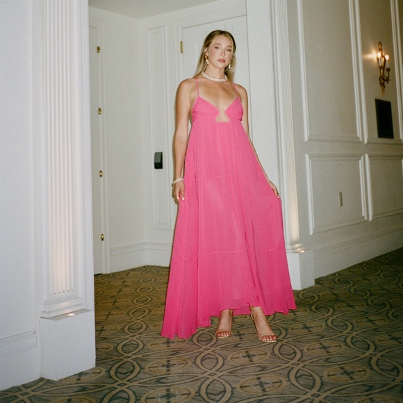 Zara Dresses Zara Hot Pink Maxi Poshmark